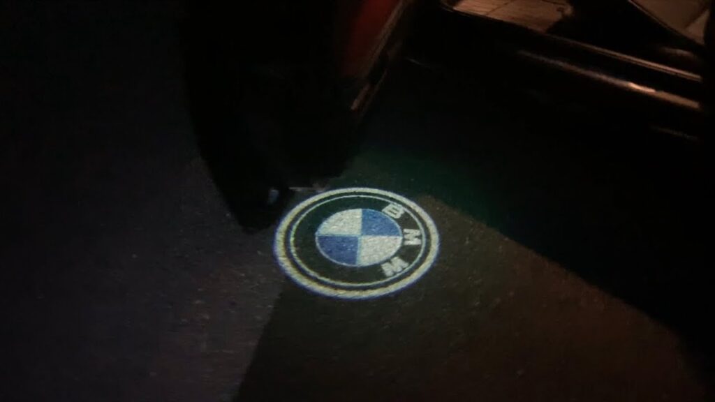 bmw door light with logo