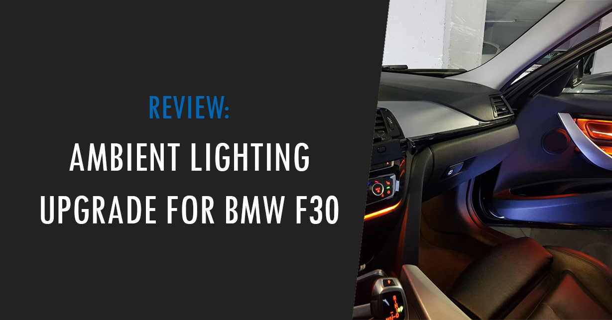 One piece per door BMW F34 Ambient Light Insert Track Mod Upgrade AmbientModz 