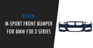 bmw f30 m sport front bumper conversion