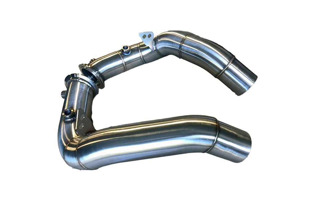 s63 catless downpipes
